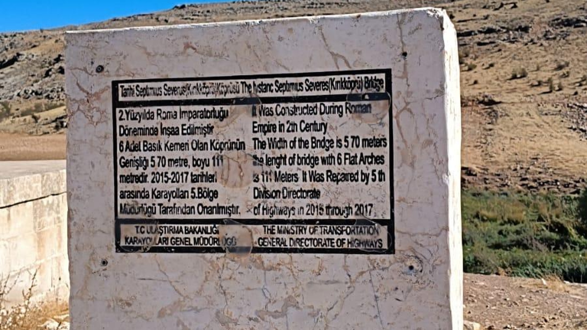 Septimius Severus Köprüsü(Kırık Köprü)