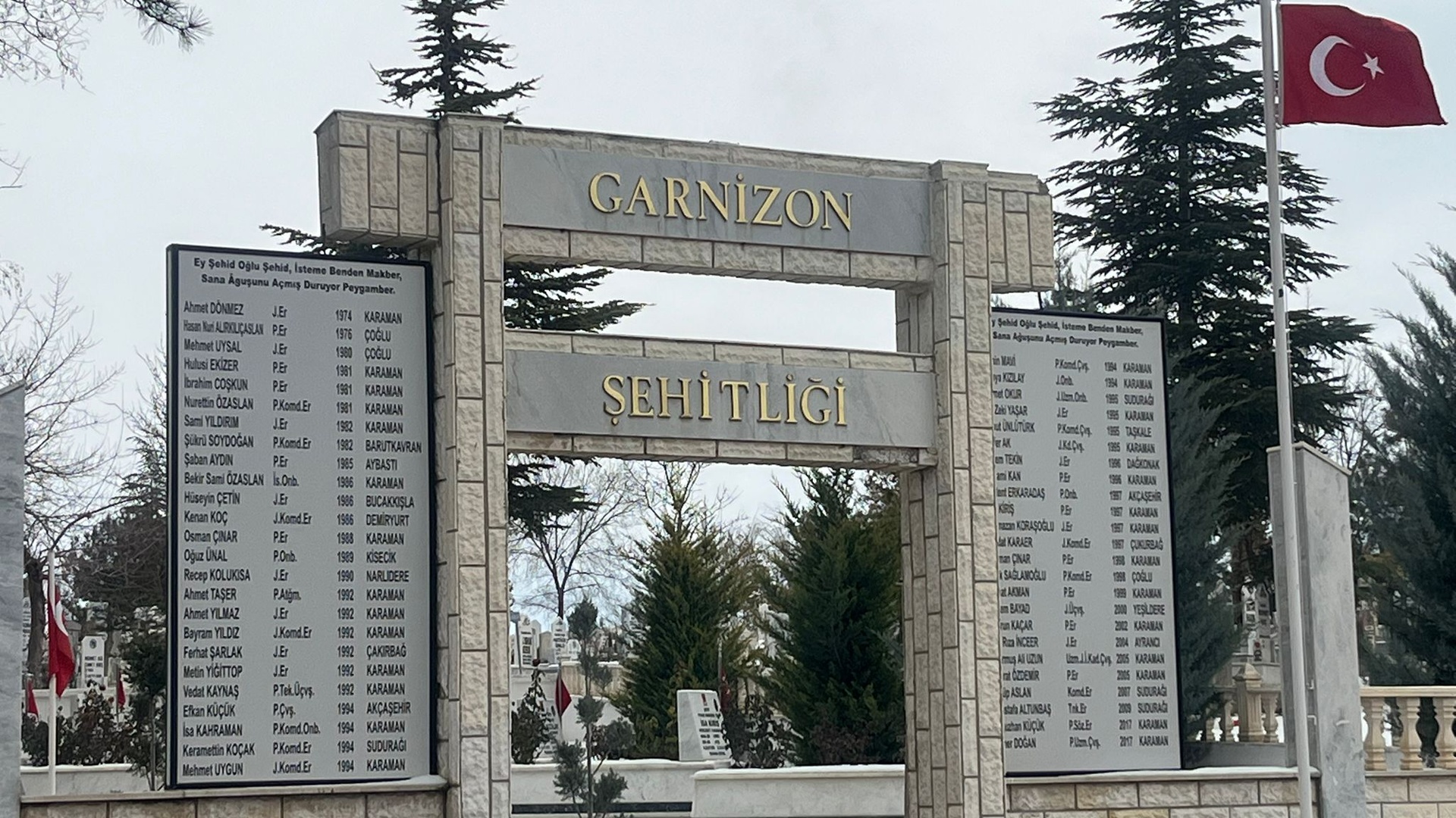 Karaman Garnizon ve Polis Şehitliği